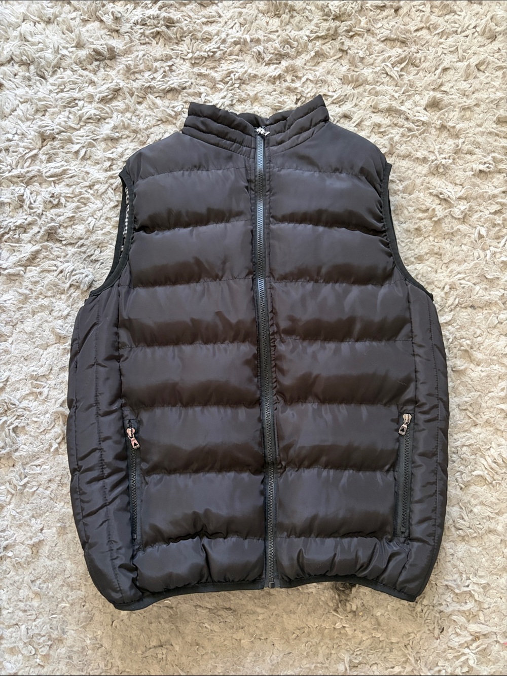 Black Puffer Vest - Lightweight Quilted Jacket